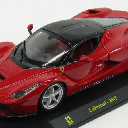 EDICOLA 1/24 FERRARI | LAFERRARI 2013 - CON VETRINA - WITH SHOWCASE | RED BLACK