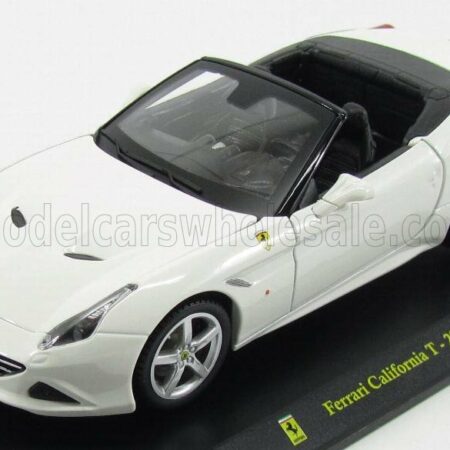 EDICOLA 1/24 FERRARI | CALIFORNIA T SPIDER OPEN ROOF 2014 - CON VETRINA - WITH SHOWCASE | WHITE