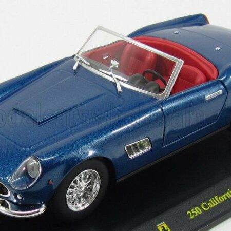 EDICOLA 1/24 FERRARI | 250 CALIFORNIA SPIDER 1957 - CON VETRINA - WITH SHOWCASE | BLUE MET