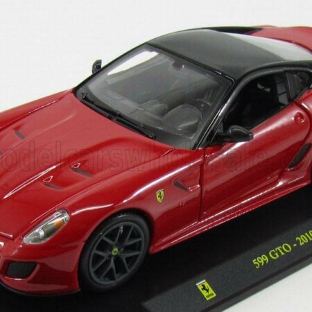 EDICOLA 1/24 FERRARI | 599 GTO 2010 - CON VETRINA - WITH SHOWCASE | RED BLACK