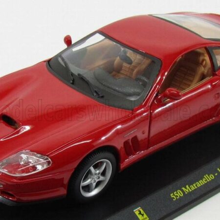 EDICOLA 1/24 FERRARI | 550 MARANELLO 1996 - CON VETRINA - WITH SHOWCASE | RED