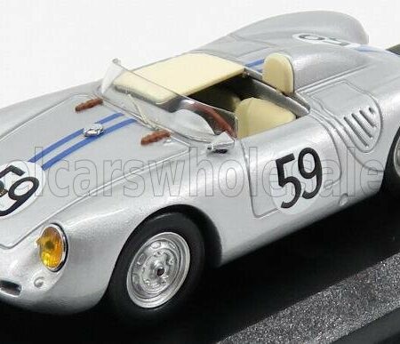 BEST-MODEL 1/43 PORSCHE | 550RS SPIDER N 59 24h LE MANS 1958 SCHILLER - TOT | SILVER