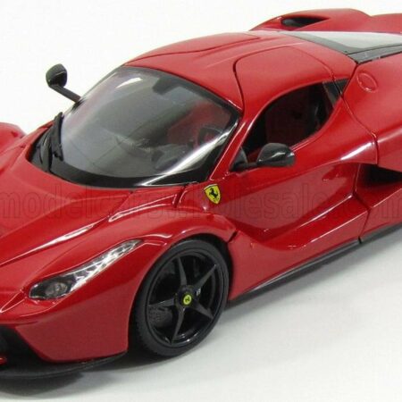 BURAGO 1/18 FERRARI | LAFERRARI 2013 - BLACK WHEELS | RED