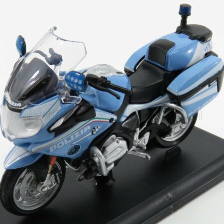 MAISTO 1/18 BMW | R1200RT POLIZIA STRADALE 2005 | LIGHT BLUE WHITE