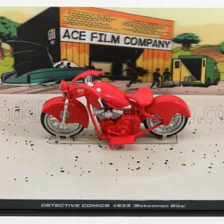 EDICOLA 1/43 BATMAN | BATWOMAN BIKE - MOTORCYCLE - DETECTIVE COMICS 233 | RED SILVER WHITE