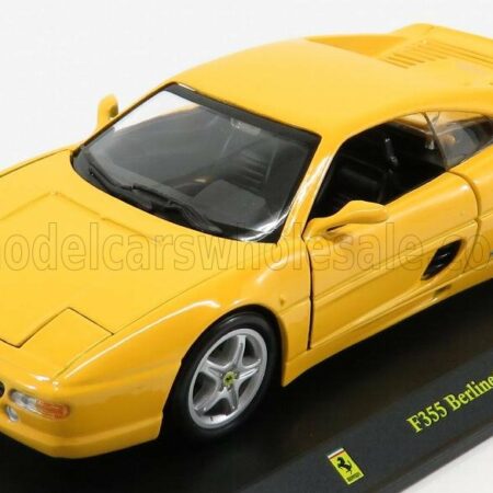 EDICOLA 1/24 FERRARI | F355 BERLINETTA 1995 - CON VETRINA - WITH SHOWCASE | YELLOW