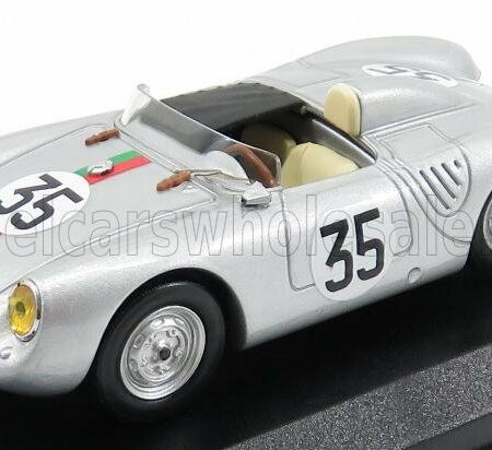 BEST-MODEL 1/43 PORSCHE | 550 RS N 35 24h LE MANS 1959 KERGUEN - LACAZE | SILVER