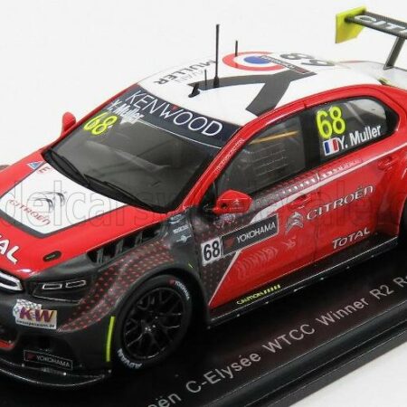 SPARK-MODEL 1/43 CITROEN | C-ELYSEE WTCC N 68 WINNER R2 RACE OF JAPAN 2016 YVAN MULLER | RED