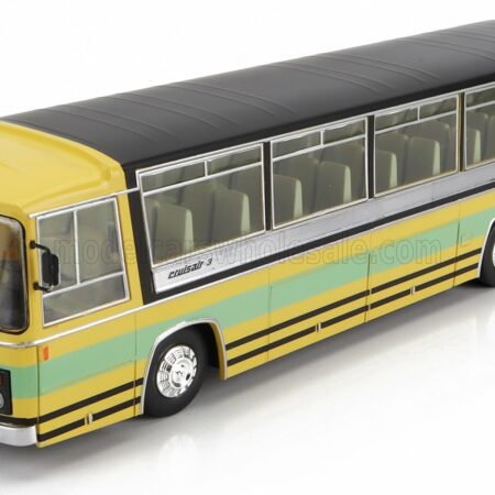 EDICOLA 1/43 BERLIET | CRUISAIR III AUTOBUS 1969 | YELLOW LIGHT GREEN