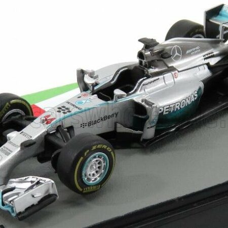 EDICOLA 1/43 MERCEDES GP | F1  W05 HYBRID AMG PETRONAS N 44 LEWIS HAMILTON SEASON 2014 WORLD CHAMPION | SILVER GREEN