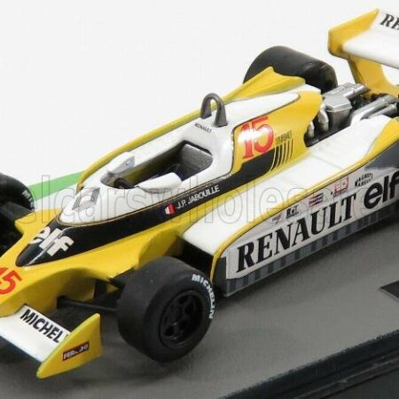 EDICOLA 1/43 RENAULT | F1  RS10 N 15 SEASON 1979 JEAN PIERRE JABOUILLE | YELLOW WHITE