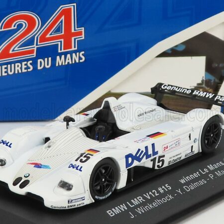 IXO-MODELS 1/43 BMW | S70 6.0L V12 LMR TEAM BMW MOTORSPORT DELL N 15 WINNER 24h LE MANS 1999 P.MARTINI - Y.DALMAS - J.WINKELHOCK | WHITE