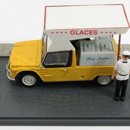 EDICOLA 1/43 CITROEN | MEHARI MARHAND DE GLACES - GELATAIO - ICE CREAM VAN | YELLOW WHITE