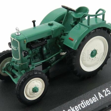 EDICOLA 1/43 MAN | ACKERDIESEL A25A TRACTOR 1956 - CON VETRINA - WITH SHOWCASE | GREEN WHITE