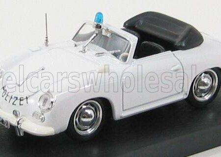 BRUMM 1/43 PORSCHE | 356 SPIDER OPEN POLICE SVIZZERA 1952 | WHITE