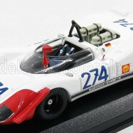 BEST-MODEL 1/43 PORSCHE | 908/02 N 274 3rd TARGA FLORIO 1969 STOMMELEN - HERRMANN | WHITE RED