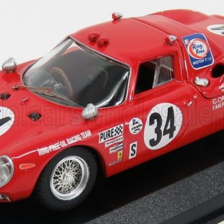 BEST-MODEL 1/43 FERRARI | 250LM N 34 WINNER CLASS 24h DAYTONA 1968 GUNN - ORTEGA - MERELLO | RED