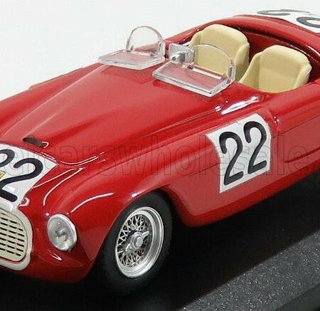 ART-MODEL 1/43 FERRARI | 166MM 2.0L V12 SPIDER TEAM PETER MITCHELL-THOMSON N 22 WINNER 24h LE MANS 1949 L.CHINETTI - L.SELSDSON | RED