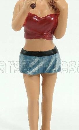 AMERICAN DIORAMA 1/24 FIGURES | MONICA GIRL WITH LOLLIPOP | RED LIGHT BLUE