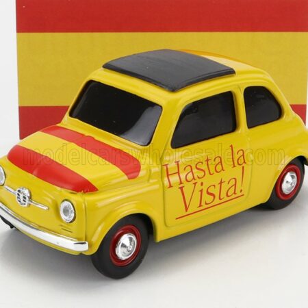 BRUMM 1/43 FIAT | 500 HASTA LA VISTA - VIVA LA VIDA | YELLOW RED