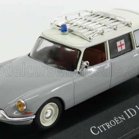 EDICOLA 1/43 CITROEN | ID19 BREAK AMBULANCE 1962 | GREY WHITE