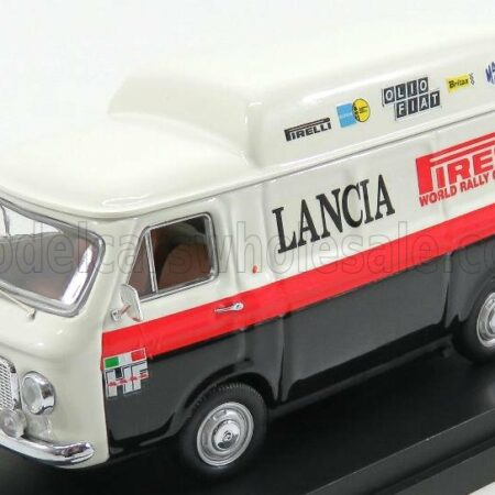 RIO-MODELS 1/43 FIAT | 238 VAN TETTO ALTO 1970 - ASSISTENZA RALLY PIRELLI LANCIA | WHITE BLACK RED