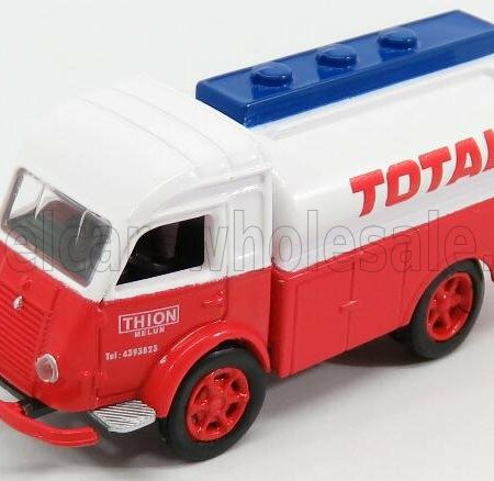 NOREV 1/87 RENAULT | GALION TANKER TRUCK FUEL TOTAL 1963 | RED WHITE BLUE