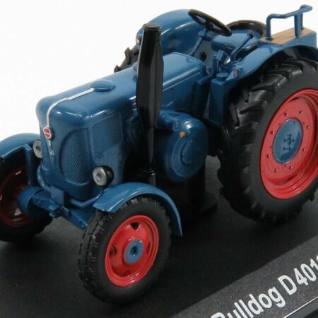 EDICOLA 1/43 LANZ | BULLDOG D4016 TRACTOR 1957 - CON VETRINA - WITH SHOWCASE | BLUE RED