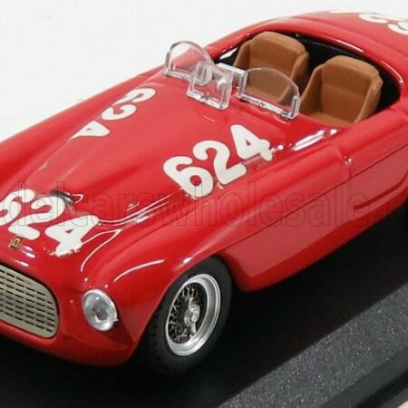 ART-MODEL 1/43 FERRARI | 166MM 2.0L V12 SPIDER N 624 WINNER MILLE MIGLIA 1949 C.BIONDETTI - E.SALANI | RED