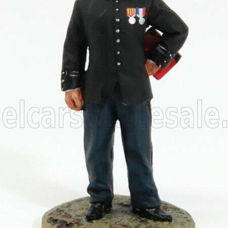 EDICOLA-FIGURES 1/32 VIGILI DEL FUOCO | VIGILE DEL FUOCO FIREMAN OFFICER FRANCE 1930 | BLACK BLUE