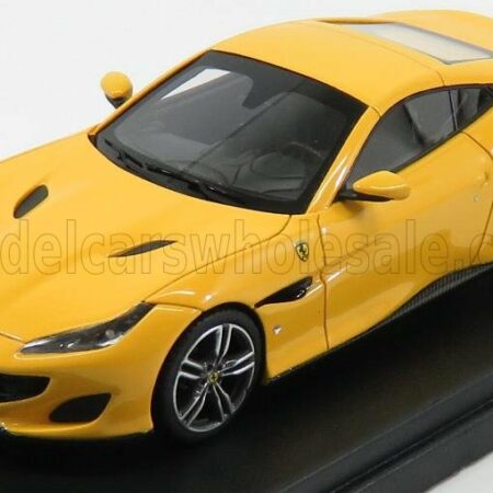 LOOKSMART 1/43 FERRARI | PORTOFINO CABRIOLET CLOSED 2018 | GIALLO MODENA - YELLOW