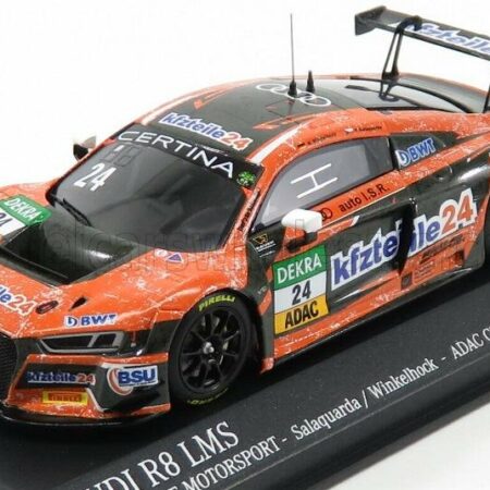 MINICHAMPS 1/43 AUDI | R8 LMS TEAM BMT MUCKE MOTORSPORT N 24 ADAC GT MASTERS 2017 WINKELHOCK | ORANGE BLACK