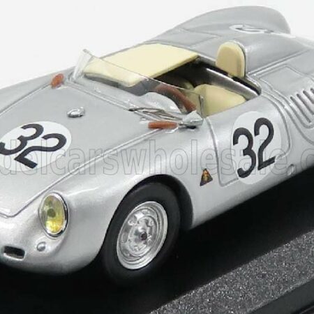 BEST-MODEL 1/43 PORSCHE | 550RS SPIDER N 32 24h LE MANS 1958 GODIN DE BEAUFORT - LINGE | SILVER