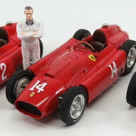 CMC 1/18 FERRARI | SET 3X F1  D50 SHORT NOSE N 14 FRENCH GP 1956 COLLINS - F1  D50 LONG NOSE N 2 GERMAN GP 1956 COLLINS - F1  D50 N 26 MONZA ITALY GP 1956 COLLINS | RED