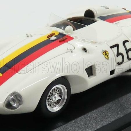 ART-MODEL 1/43 FERRARI | 625LM SPIDER ch.0637 N 36 VENEZUELA GP 1956 P.DROGO | WHITE