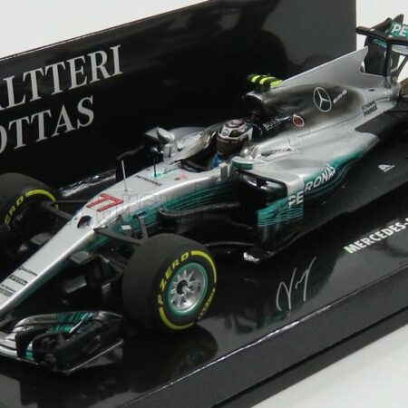 MINICHAMPS 1/43 MERCEDES GP | F1  W08 EQ POWER+ TEAM MERCEDES AMG N 77 CHINESE GP 2017 V.BOTTAS | SILVER GREEN