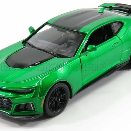 MOTOR-MAX 1/24 CHEVROLET | CAMARO ZL1 COUPE 2017 | GREEN MET BLACK