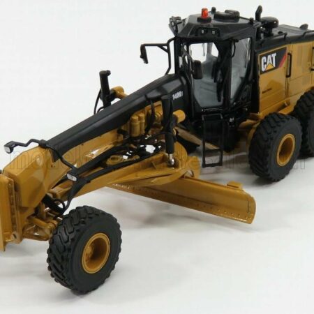 DM-MODELS 1/50 CATERPILLAR | CAT14M3 RUSPA LIVELLATRICE GOMMATA - SCRAPER TRACTOR MOTOR GRADER | YELLOW BLACK