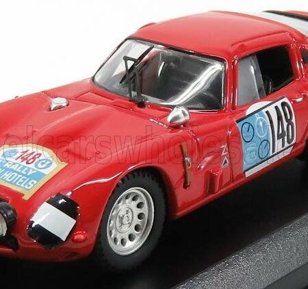 BEST-MODEL 1/43 ALFA ROMEO | TZ2 N 148 RALLY PERGUSA JOLLY HOTEL 1965 DE ADAMICH - LINI | RED