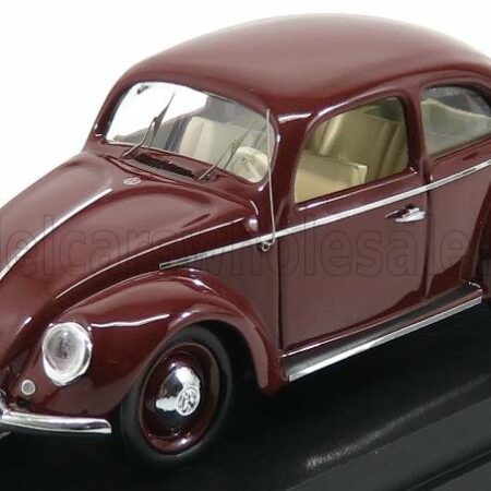 RIO-MODELS 1/43 VOLKSWAGEN | MAGGIOLINO BEETLE 1200 DE LUXE 1953 | BORDEAUX