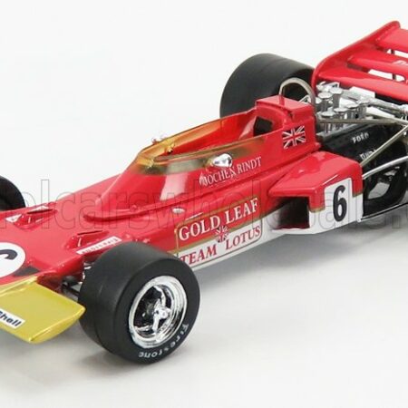QUARTZO 1/43 LOTUS | F1  72C TEAM LOTUS N 6 WORLD CHAMPION WINNER FRENCH GP 1970 JOCHEN RINDT | RED GOLD