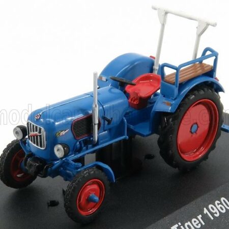 EDICOLA 1/43 EICHER | TIGER TRACTOR 1960 - CON VETRINA - WITH SHOWCASE | BLUE RED