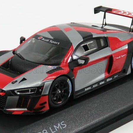 SPARK-MODEL 1/43 AUDI | R8 LMS TEAM AUDI SPORT N 0 PRESS SEASON 2017 | RED SILVER BLACK