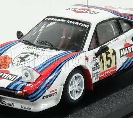 BEST-MODEL 1/43 FERRARI | 308 GTB TEAM MARTINI RACING Gr.4 N 151 HISTORIQUE RALLY TOUR DE CORSE 2011 AGHINA - RUPERT | WHITE BLUE RED