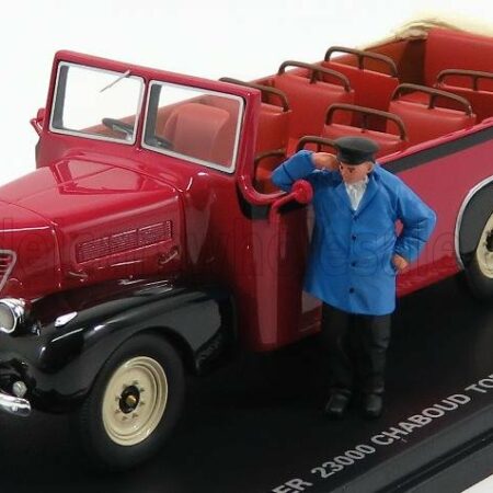 PERFEX 1/43 ROCHET-SCHNEIDER | 23000 CHABOUD TORPEDO OUVERT AUTOBUS OPEN 1937 | RED BLACK