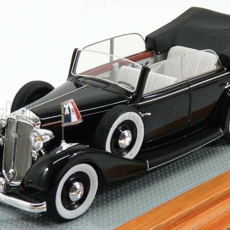 ILARIO-MODEL 1/43 HORCH | 830BL CABRIOLET OPEN 1936 - GENERAL DE GAULLE | BLACK