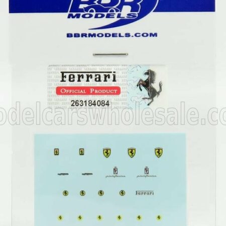 BBR-MODELS 1/43 FERRARI | DECALS - HIGH QUALITY - WITH THREADS OF REAL CHROME | /