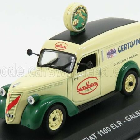 EDICOLA 1/43 FIAT | 1100 ELR VAN GALBANI CERTOSINO DEPOSITO DI MILANO 1951 | CREAM GREEN