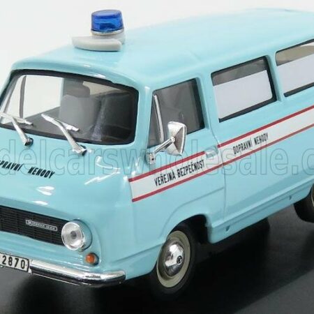 ABREX 1/43 SKODA | 1203 MINIBUS COMMUNIST POLICE CZECHOSLOVAK 1974 | LIGHT BLUE