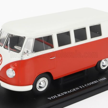 EDICOLA 1/24 VOLKSWAGEN | T1 KOMBI MINIBUS 1960 | RED WHITE